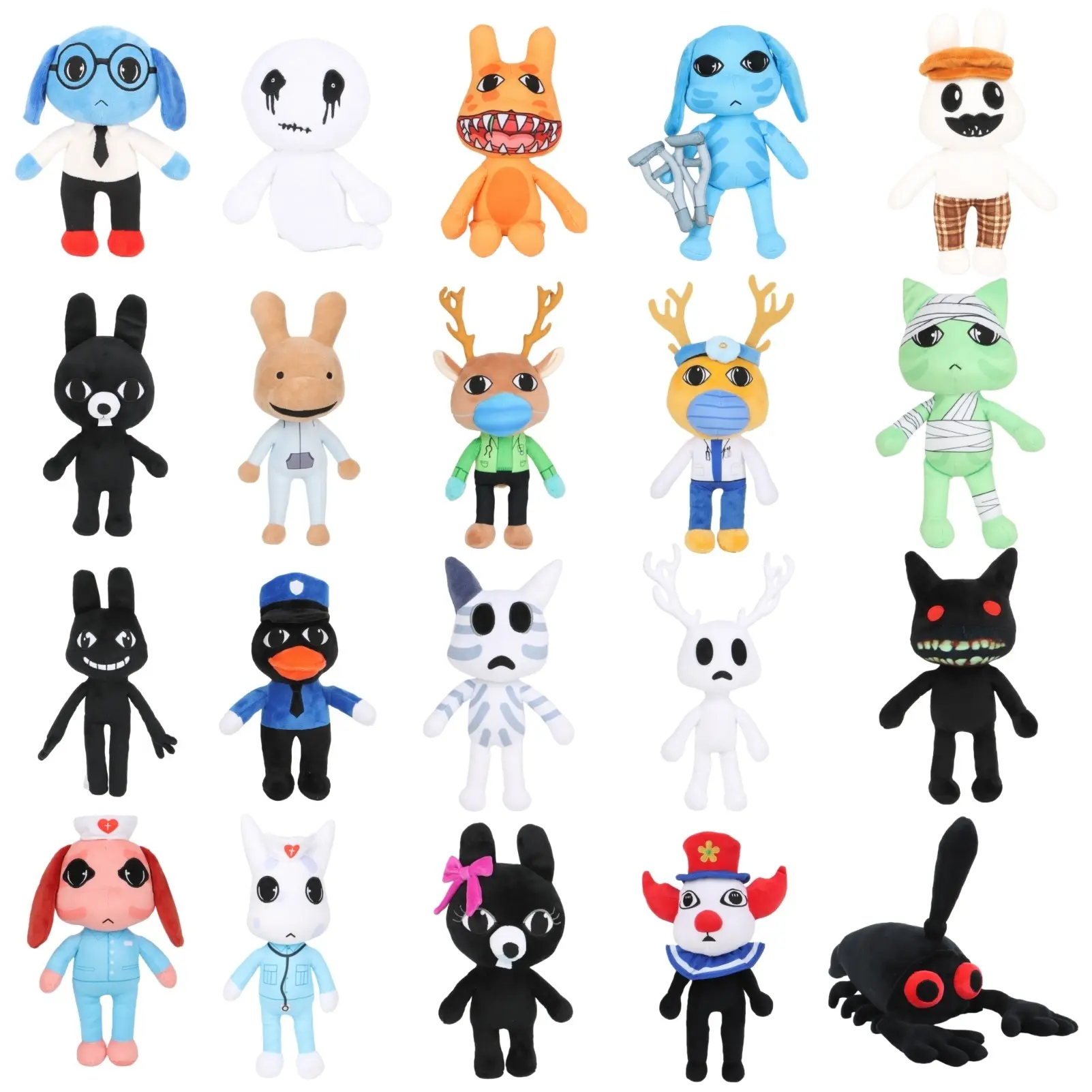 Animal Hospital Plush Security Plush Toys Animal Hospital Plush Toys Animal Plush Toys, Popular Game Character Plush Soft Cartoon Stuffed Animals, Perfect for Game Room Decor, Office Desk Ornaments, Cute Collectible Plush Toys  Friends and Gamers.