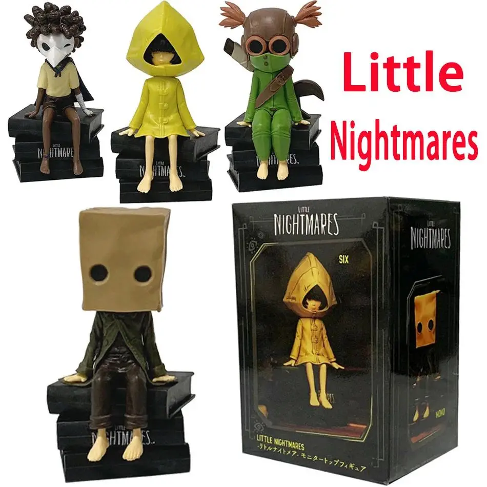 2026 hot item 12CM Anime Gam Little Nightmares mono Figure Carton Headdress Horror Game Six Model Toy Doll Standing Position Aciton Figure PVC Popular toys