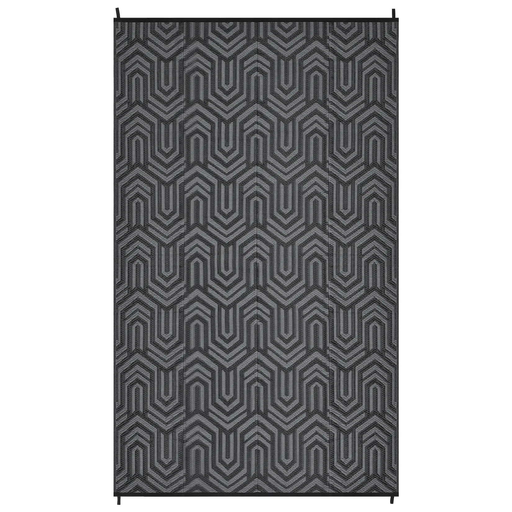 GARVEE Extra Large Reversible Geometric Outdoor Plastic Straw Rug - Waterproof, UV-Resistant, Lightweight Contemporary Mat for RV Camping, Patio Deck