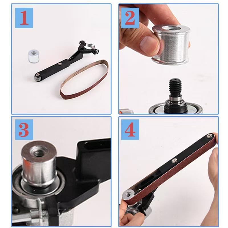 Angle Grinder Conversion Belt Sander, Multifunctional Tool for Efficient Sanding, Ideal for DIY and Workshop Use