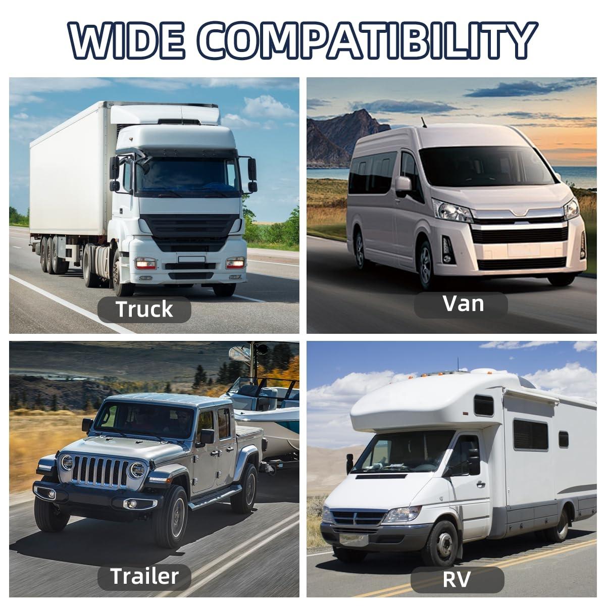 Aluminum Trailer Towing Chain Organizer with 7-Way Plug Holder- Heavy-Duty RV Tongue Jack Accessories,Upgraded Trailer Towing Organizer 7 Way Plug Heavy Duty Trailer Chain Wire Harness Holder Anti-Rust High Hardness RV Accessories Safoner