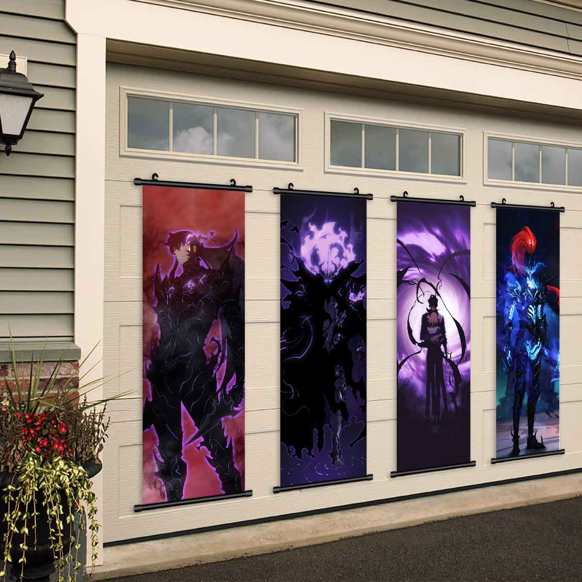 Anime Character Posters Set, Cool Anime Design Art Prints, Perfect Gift for Fans, High-Quality Wall Decor for Living Room & Bedroom, Wall Decoration
