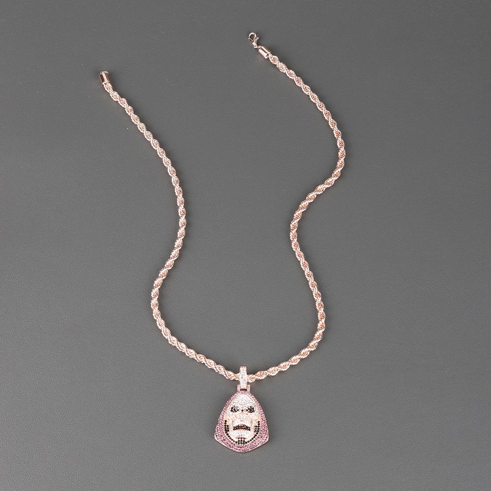 New European and American Hip Hop Skull Pendant High-Quality Necklace for Men and Women Couples