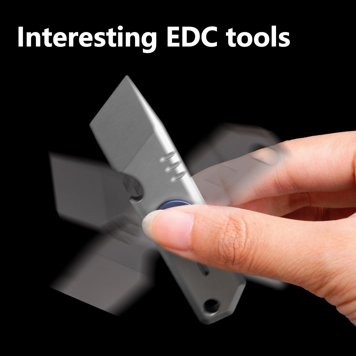 Edc Tool Set, 360 Degree Rotating Tc4 Titanium Pry Bar, Multi-Functional Edc Tools, Pocket Clip, Outdoor Camping Compact Daily Carry Tool, Multitool Set, Versatile Tools