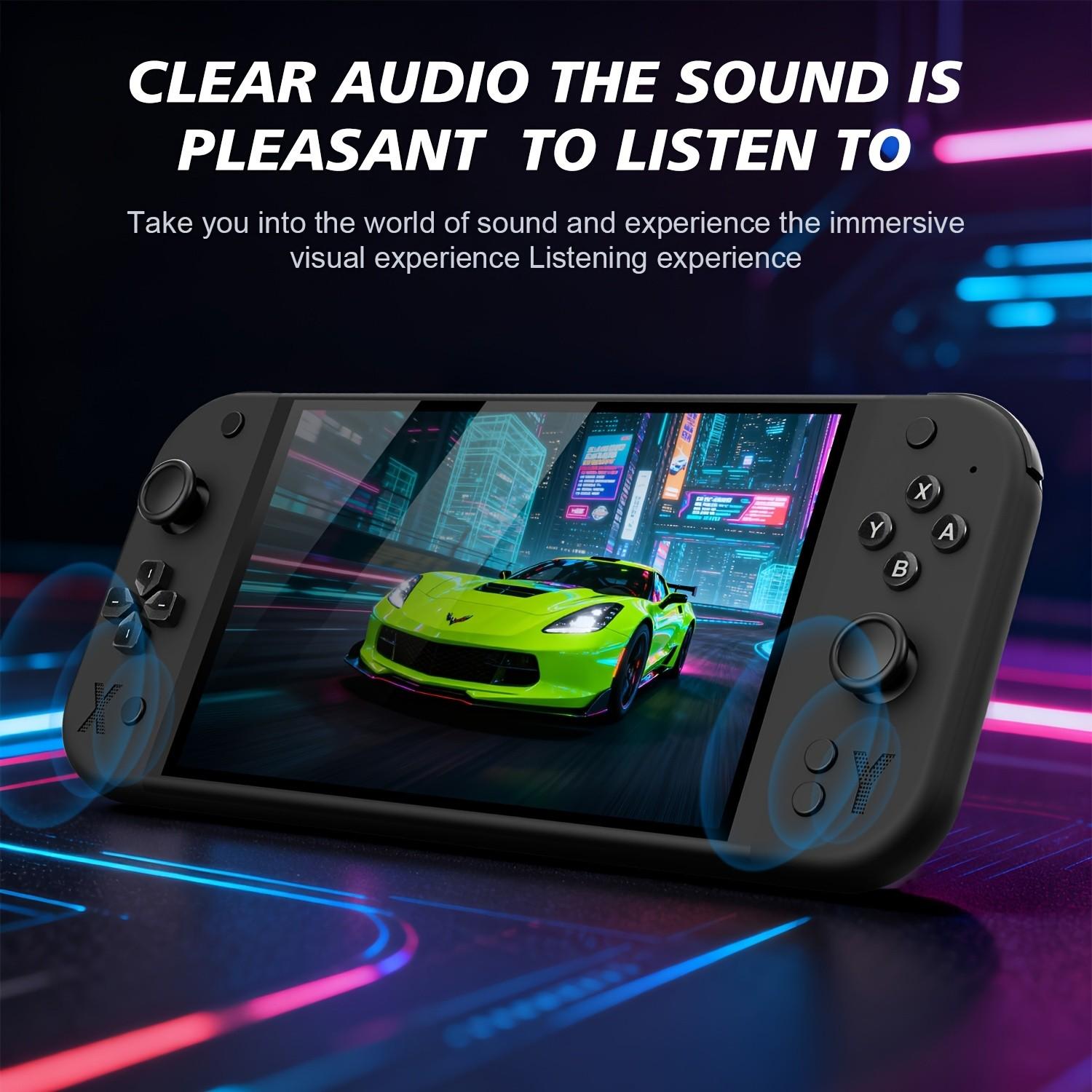 G90 Retro Portable Handheld Console with 7.0-inch HD IPS Screen, 3D Buttons and Dual Joystick, Perfect Birthday or Holiday Gift, Handheld Gaming Device