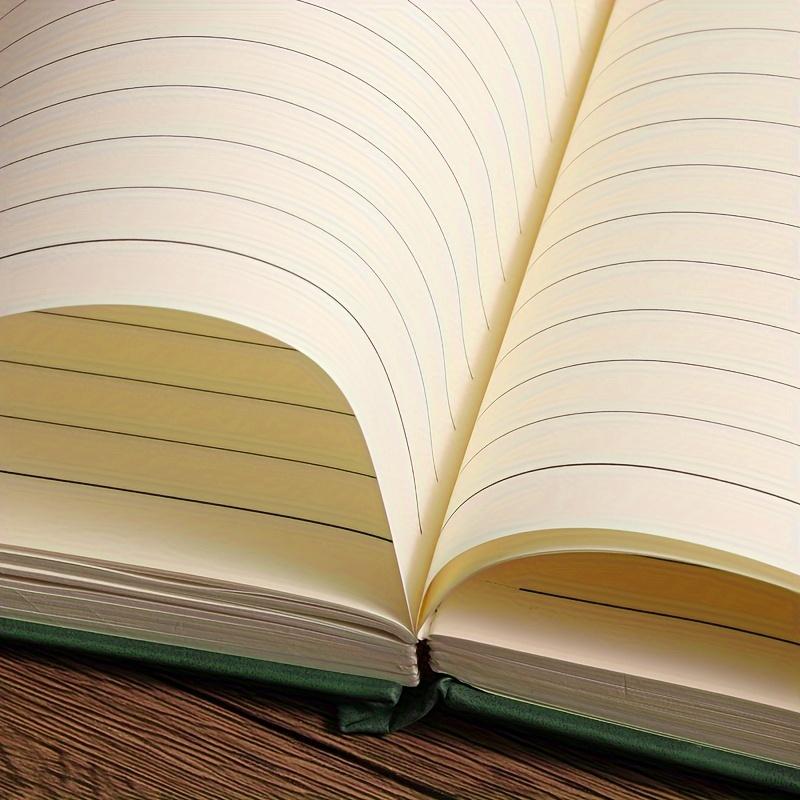 Vintage A5 Leather-Look Notebook, Soft Cover with Bookmark, Ideal for Business Meetings and College Students, Durable Design