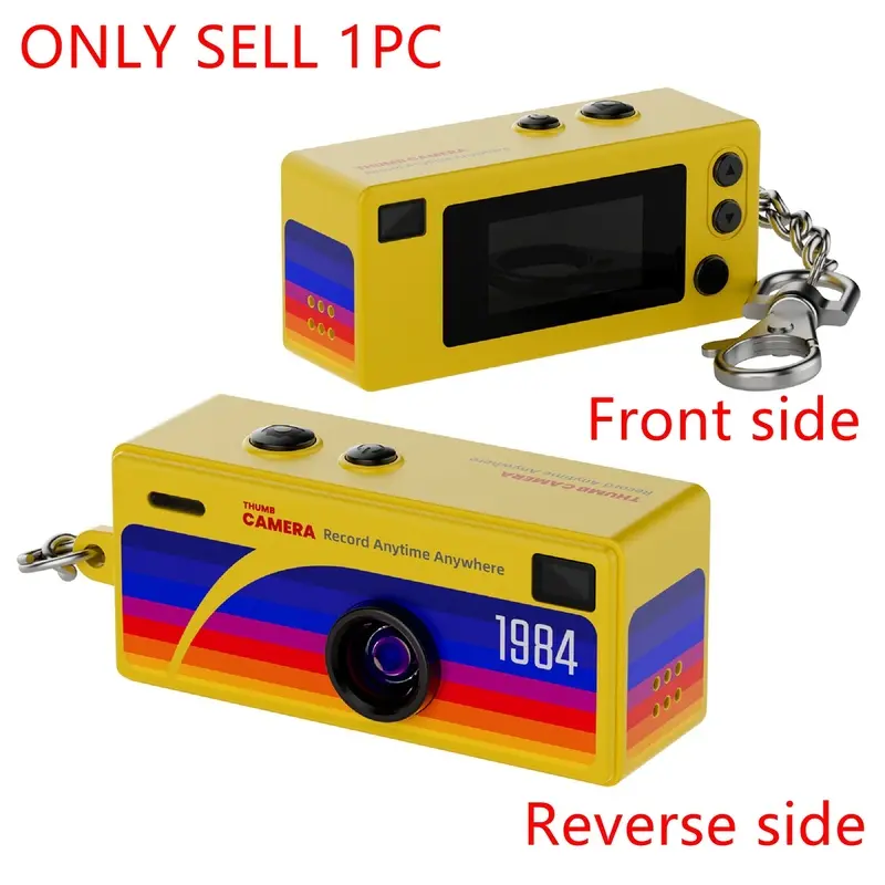 Vintage Mini Digital Camera, Retro 1985 Portable Pocket CCD Camera, Compact HD Video Photo Camera For Teens Students Travel Indoor Outdoor Photography