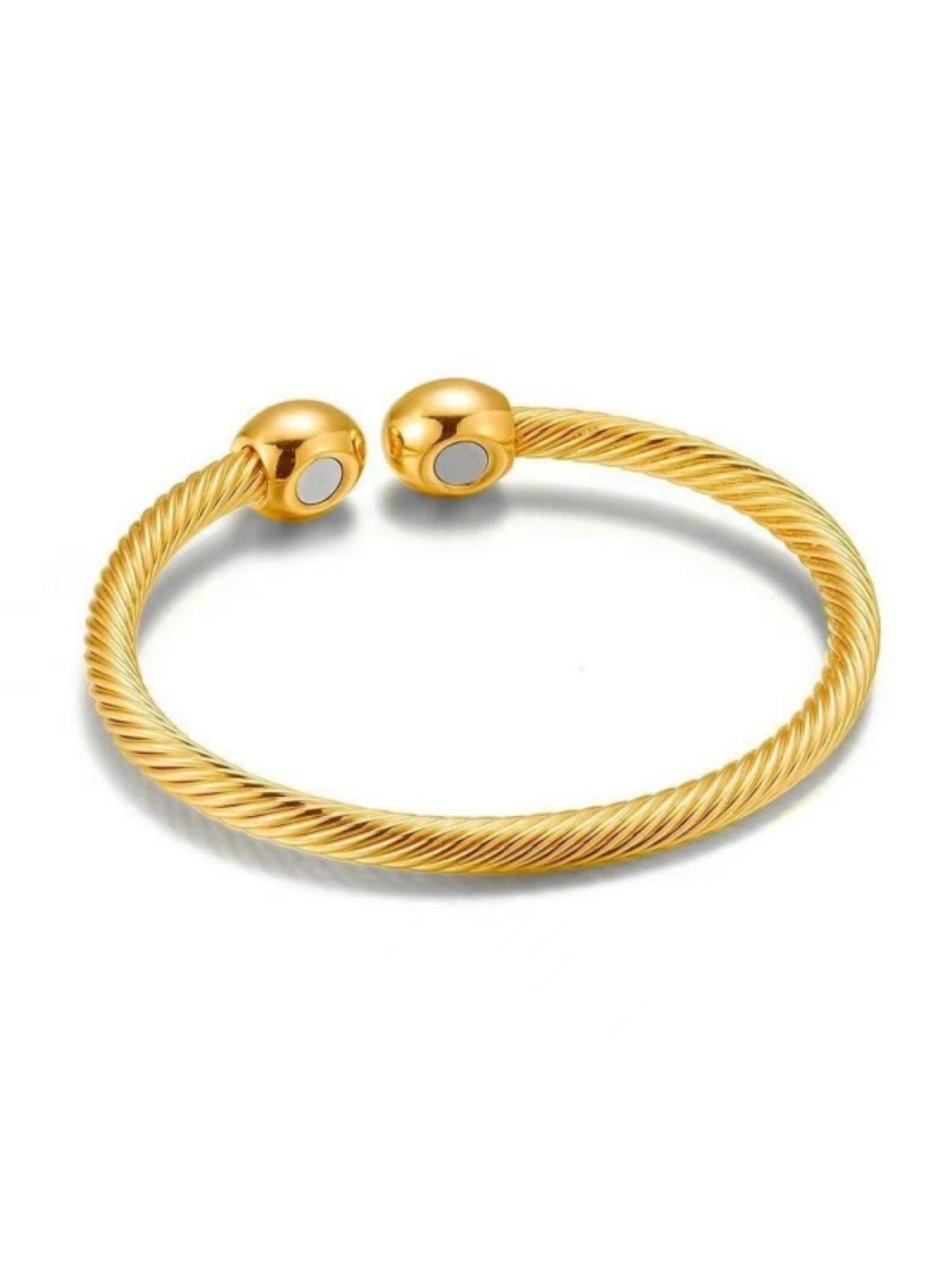 Trendy Magnetic Couple Bracelet, Adjustable Metal Thread Jewelry, Perfect for Dates, Parties, Music Festivals, Showcase Your Style