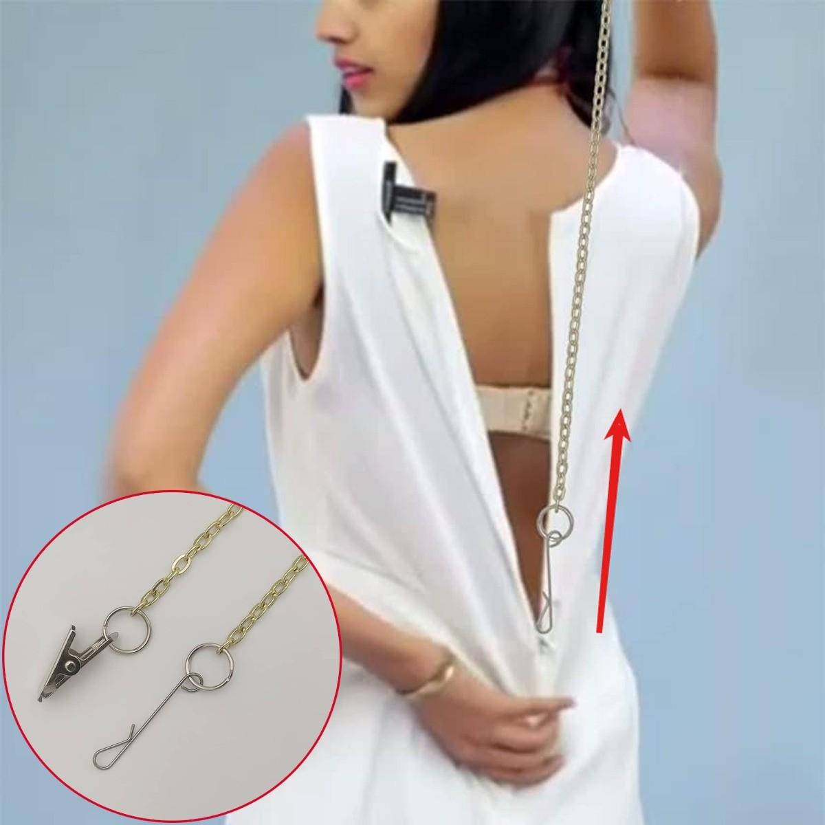 Dress and Boot Zipper Aid Tool, Universal Zipper Puller and Hook for All Types of Zippers, Self-Thread Dress Zipper Helper