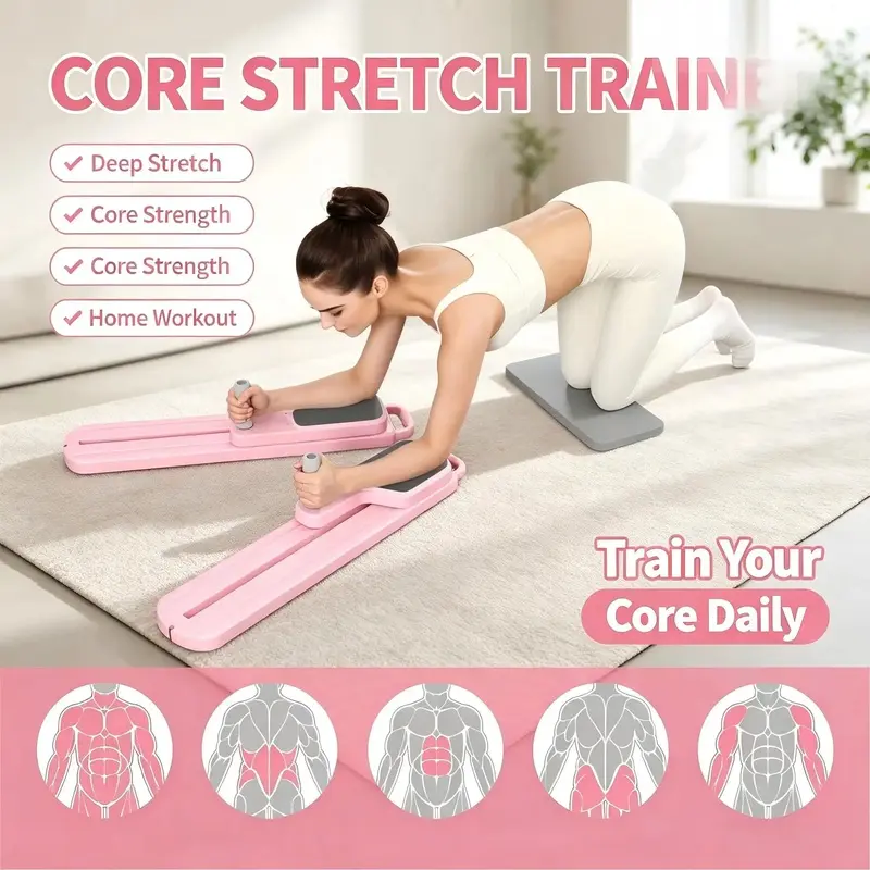 Portable Pilates Reformer Set- Pilates Board 8-in-1 Multi-Functional Pilates Equipment