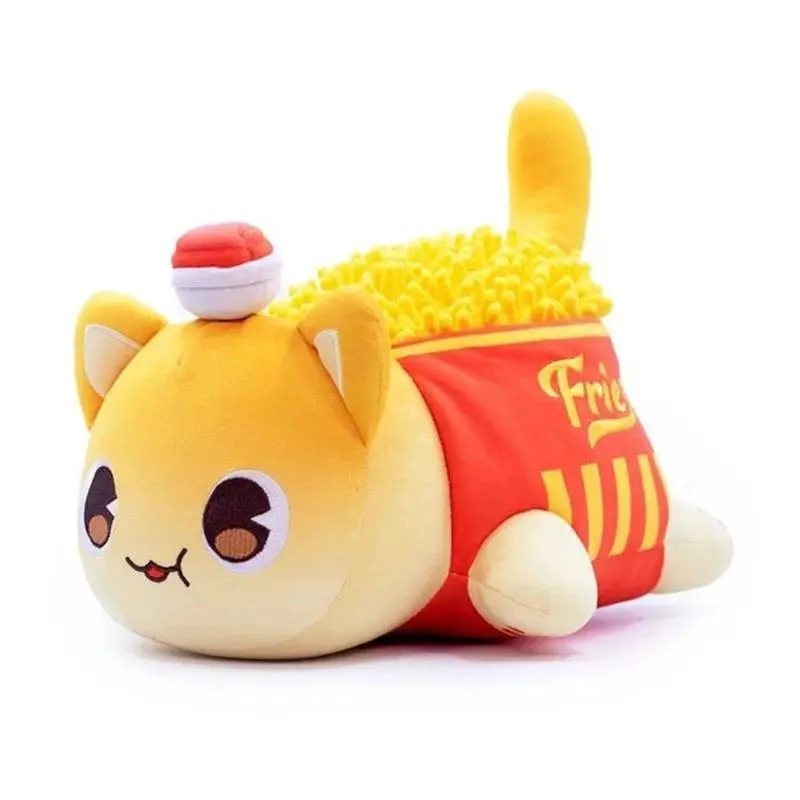 hot Aphmau Plush Meemeows Food Cat Plushies Toy Cute Cola Fries Donut Cat Plushes Stuffed Dolls Sleeping Pillow Christmas Gift