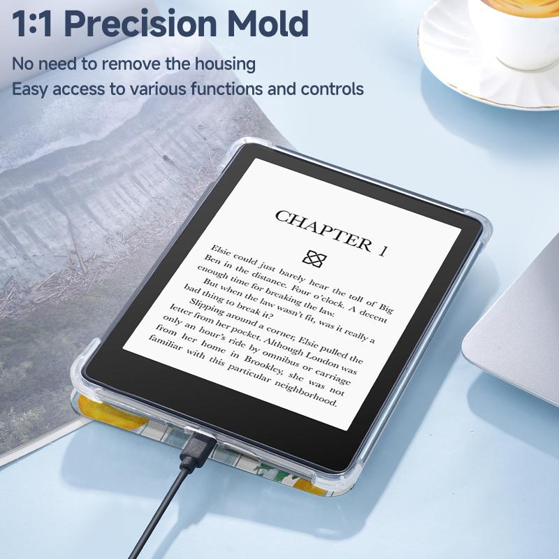 Suitable for Kindle e-book reader case,Kindle Paperwhite 12,Kindle Paperwhite 5 (2021),Kindle Colorsoft Signature Edition 7inch,Kindle 11th Generation (2022/2024) Handheld Cover,with sleep/wake function,reinforced corners,full protection,durable shell