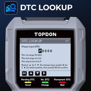 TOPDON AL500B OBD2 Scanner Battery Tester 2 in 1 Code Reader, Full OBDII Diagnosis, 12V Battery Tests & 12V/24V Cranking Tests, Charging Tests, Scan Tool, Car Diagnostic Tool for All OBDII Cars