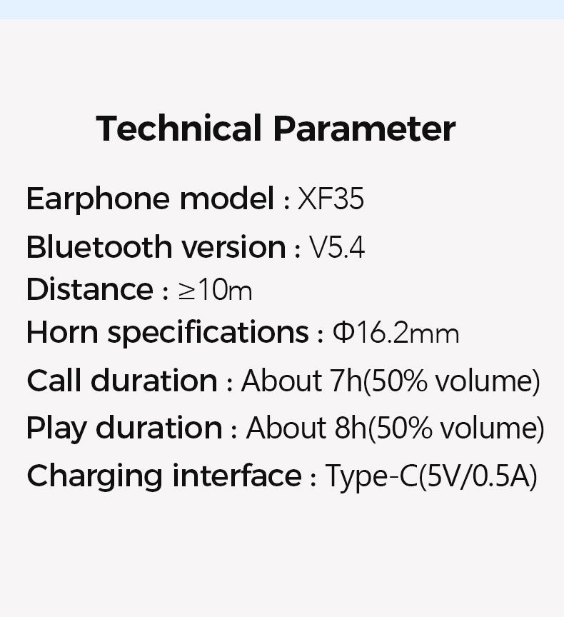 ERAZER XF35 Open Ear Bluetooth Earphones,Bluetooth 6.0 Earphones,Stereo HIFI Sound ,LED Lights Touchscreen Up to 48 Hours Power with Case,Ergonomic Ear Hooks,Ultra-Comfort Wireless Headphones,Built-in Mic Clear call,For Gym Running Workout