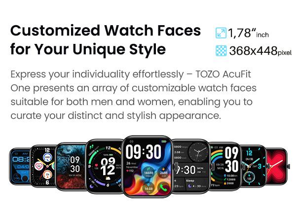 TOZO-S4 AcuFit One Smart Watch 1.78" AMOLED Screen for Men Women Devices Wearable Smartphone healthwatch phonewatch waterproof watch NewYear Gift