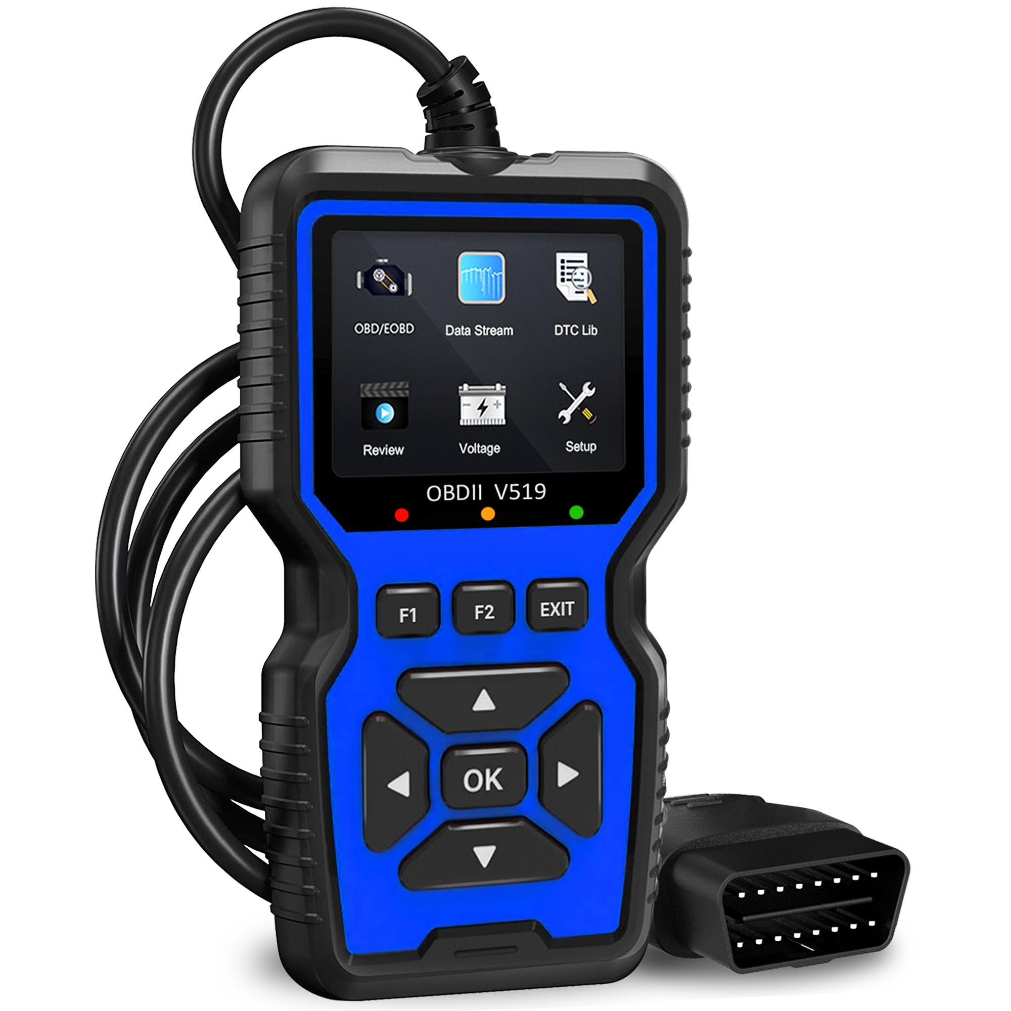 Vehicle OBD2 Scanning Tool, Automotive Scan Tool, Diagnostic Tool, Complete OBD2 Function Code Reader, Quick Clearing Fault Codes, Quick Engine Start, Suitable for All OBDII/EOBD Vehicles After 1996