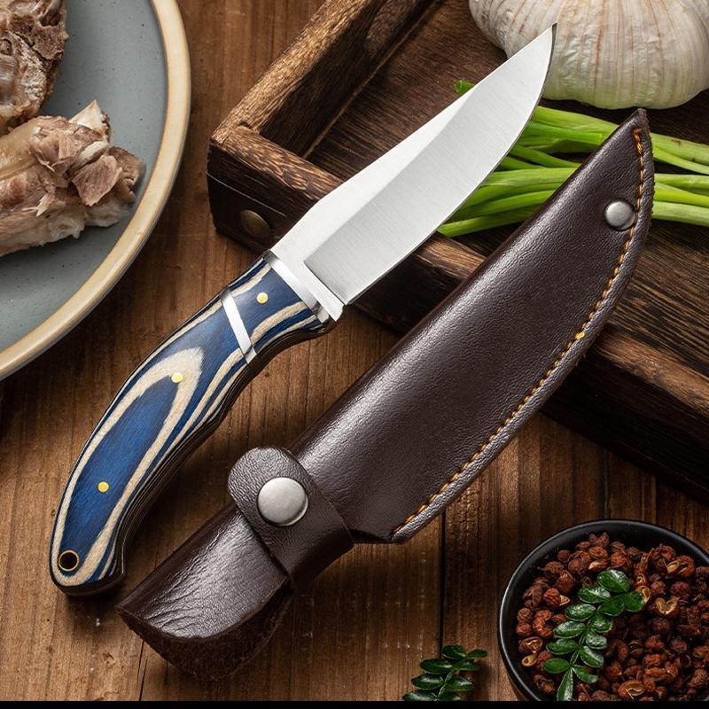 Handmade Hardwood Handle Knife - Your Outdoor SidekickYour Next Outdoor Adventure Deserves This Premium Knife