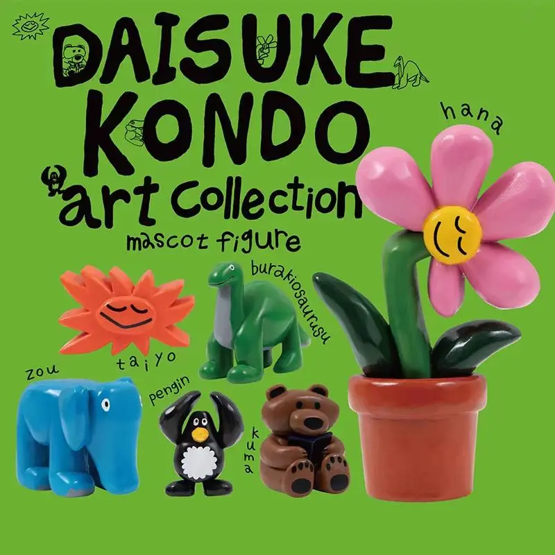 New DAISUKE KONDO Art Collection Blind Box Qualia Gashapon Capsule Toy Daisuke Kondo Plastic Decoration Flower Penguin Fans Gift