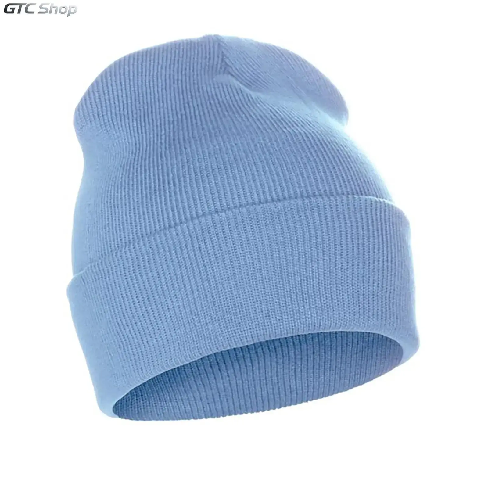 Men's Plain Ribbed Beanie Hat, Soft Acrylic Stretchy Knit Cuffed Winter Ski Cap, Warm Unisex Cold Weather Headwear for Outdoor Sports, Daily Outfits & Holiday Gift