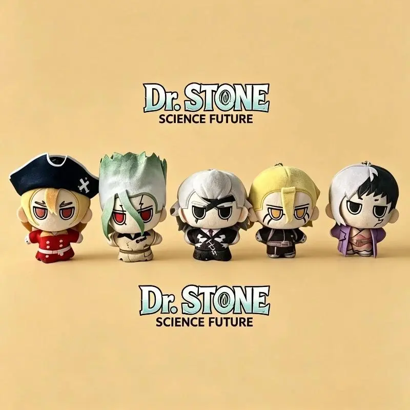 Dr. STONE Unisex Soft Plush Collectibles - Senku Ishigami, Gen Asagiri, Hyoga, Chrome Anime Charm Stuffed Dolls for Fans, Kids Birthday Gift