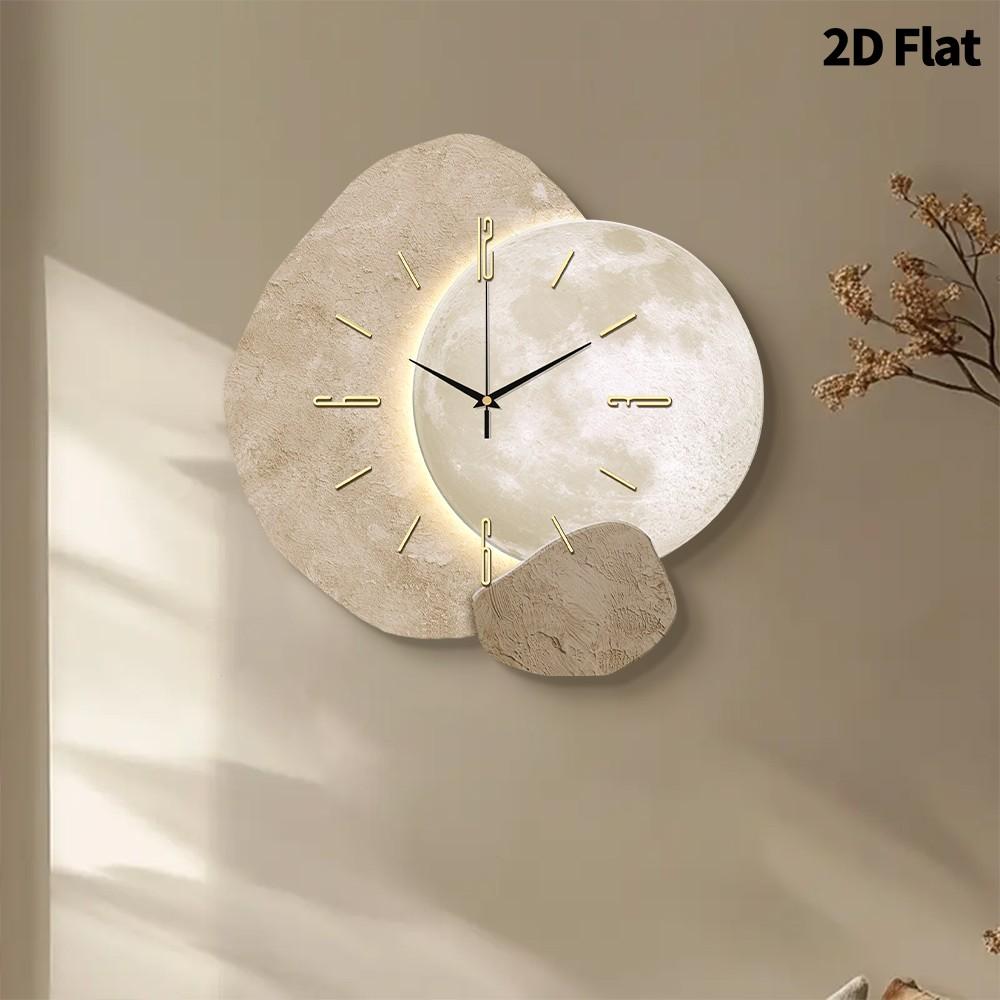 Creative Planet Decorative Wall Clock, Ultra-Quiet Sweep Movement, No Tick-Tick Sound, Perfect for Living Room, Bedroom, Office, Kitchen, Home Decor