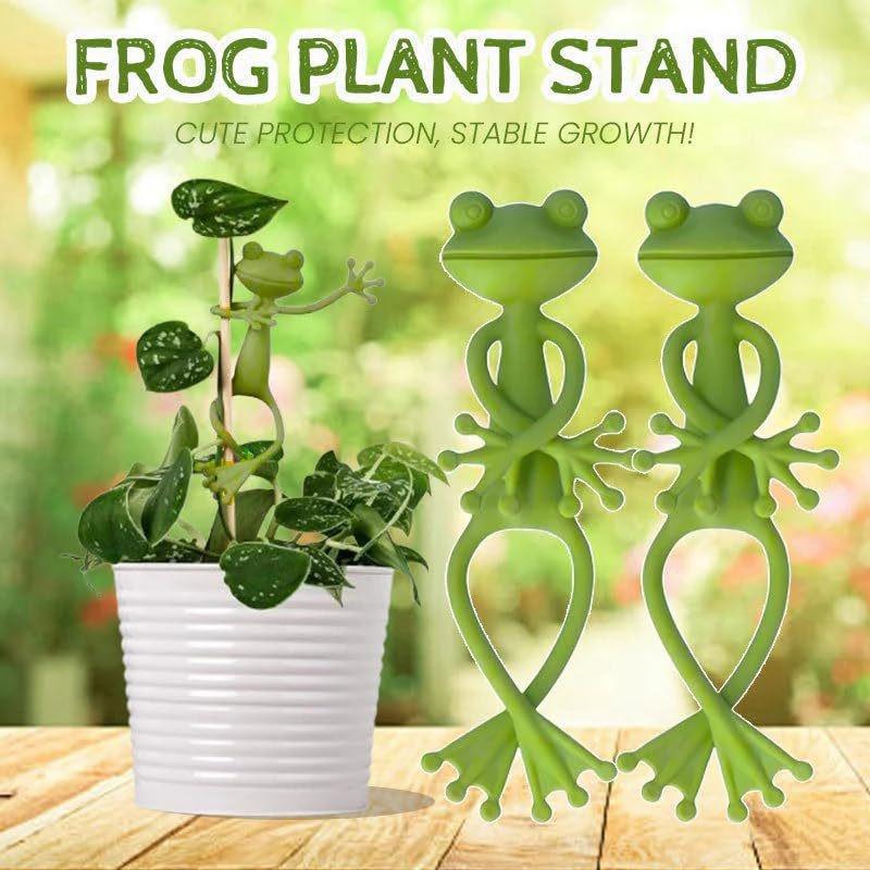 5pcs Frog Plant Support Clips, Indoor Outdoor Climbing Vine Fixing Clamps, Garden Decorative Arm Hangers