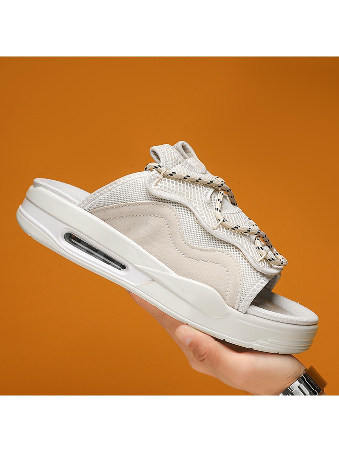 Summer thickened sandwich bottom slippers, fabric breathable sandals, fashion slippers men 's slippers