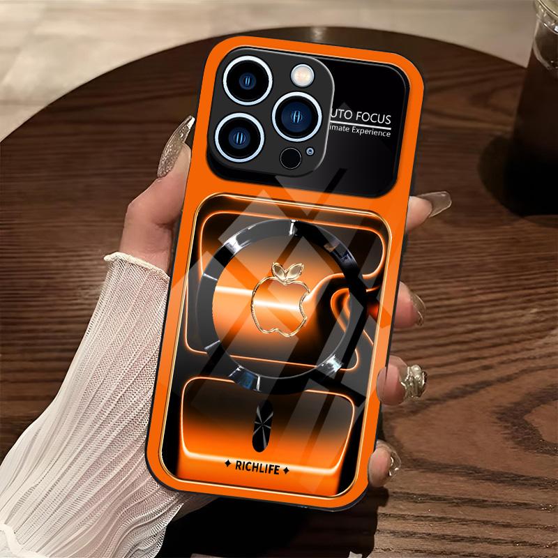 Luxury Neon Glow Neon-Contoured MagSafe Case Edition Premium Tempered Glass Lens Protection for iPhone Samsung Case iPhone 17Pro Max Air 16 15Plus 14 13 12 11 XR XS S26Ultra S25 Phone Case #SummerVibes 985