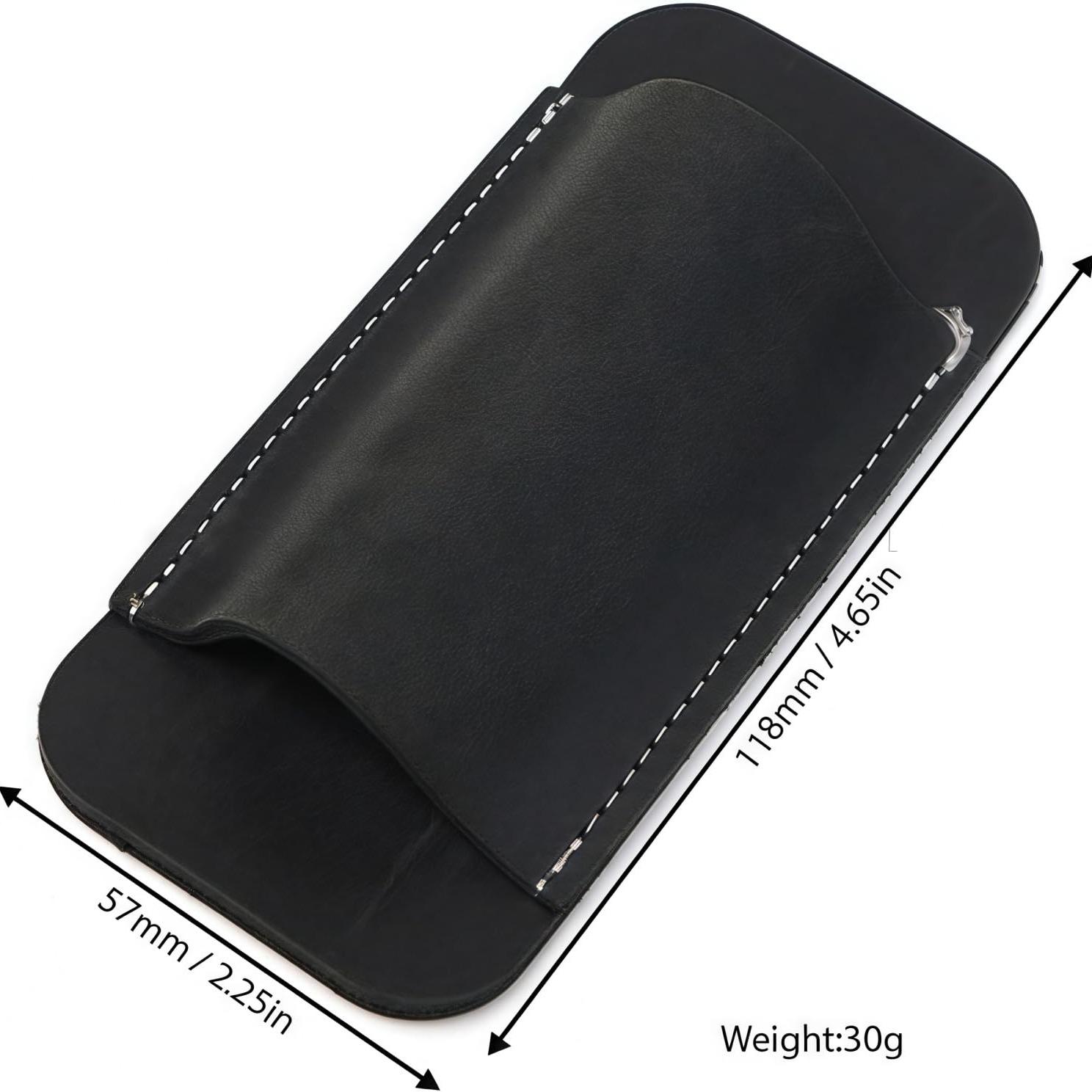 Handmade Leather Vintage Horizontal Knife Sheath, Multi-Functional Tool Holder, First Layer Cowhide Safety Concealed System, Outdoor Work Essential, Portable Multipurpose Knives