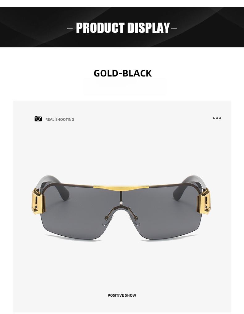 Trendy Y2K Punk Frameless Sport Sunglasses for Women Men UV400 Protection Rimless Shades for Rave Festival Cycling Running Outdoor Daily Wear