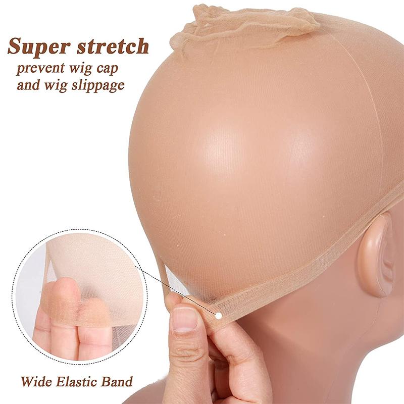 Invisible Hd Wig Cap Thin Stocking Cap Nylon Stretch Mesh Hd Wig Caps Hair Net For Weave Sheer Hd Wig Cap For Wig