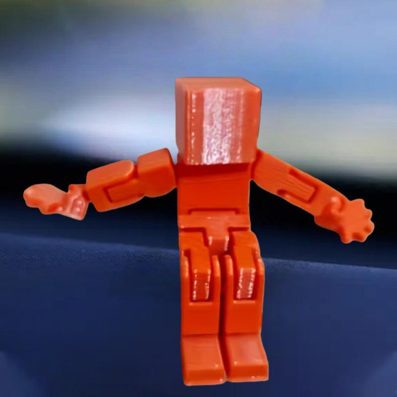 Adjustable Jointed Block Figure Model, Articulated Figures, Action Figurine, Desk Decoration for Computer, Office, School, Bedside Table, Car Console, Party, Home Decor Gift
