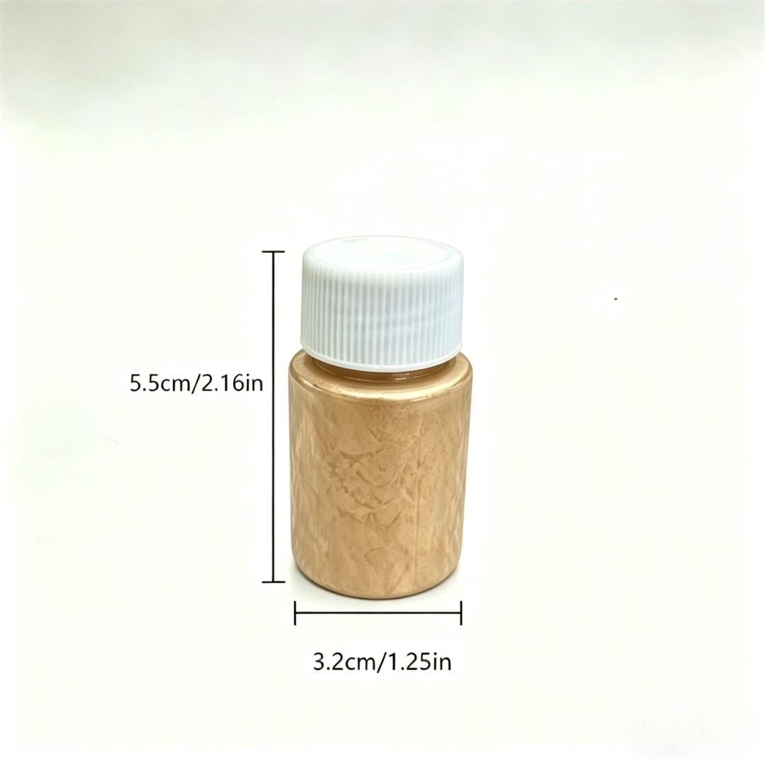 2-Pack Wheat and Blue Mica Powder, Candle Making Gold and Pigments, Soap Dye, Epoxy Resin, Nail Art, Safe DIY Paints, 10g/bottle