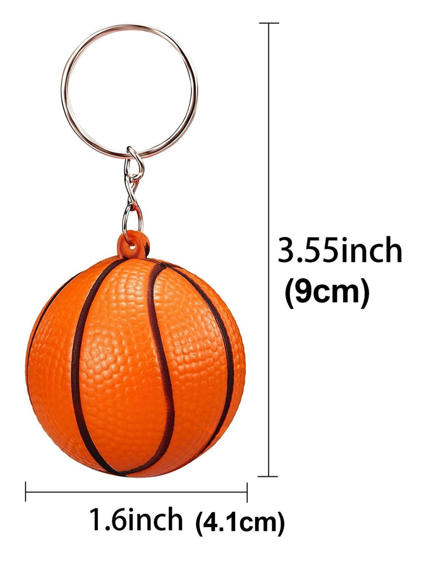 12-Pack Basketball Keychains, Men's Keychain Set, Perfect for Party Gifts, School Fairs, Rewards, Party Bags, Gift Fillers