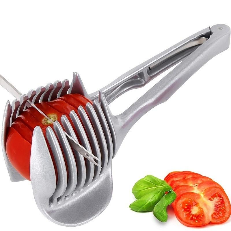 Versatile Lemon Slicer, Fruit & Tomato Cutter, Essential Household Kitchen Tool, Easy-To-Use Potato Cutter, Perfect Kitchen Accessory