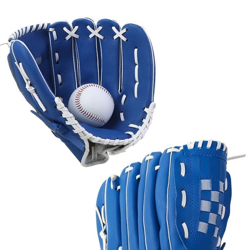 Thick Baseball Glove Set, Professional Equipment, Training Tool, Full Size for Kids, Teens, Adults, Indoor Pitcher Gloves and Ball