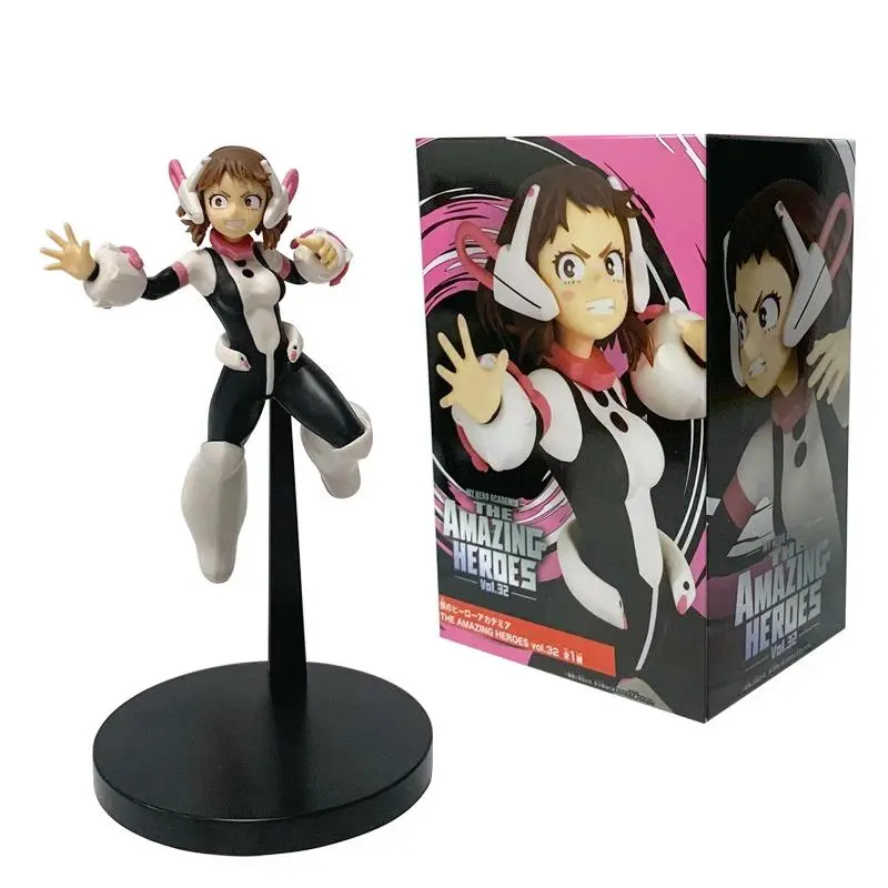 2026 hot item 18cm Boku No Hero Academia Anime Figure Uraraka Ochaco Action Figure Midoriya Izuku/Bakugo Katsuki Figurine Collection Model Toy Popular toys
