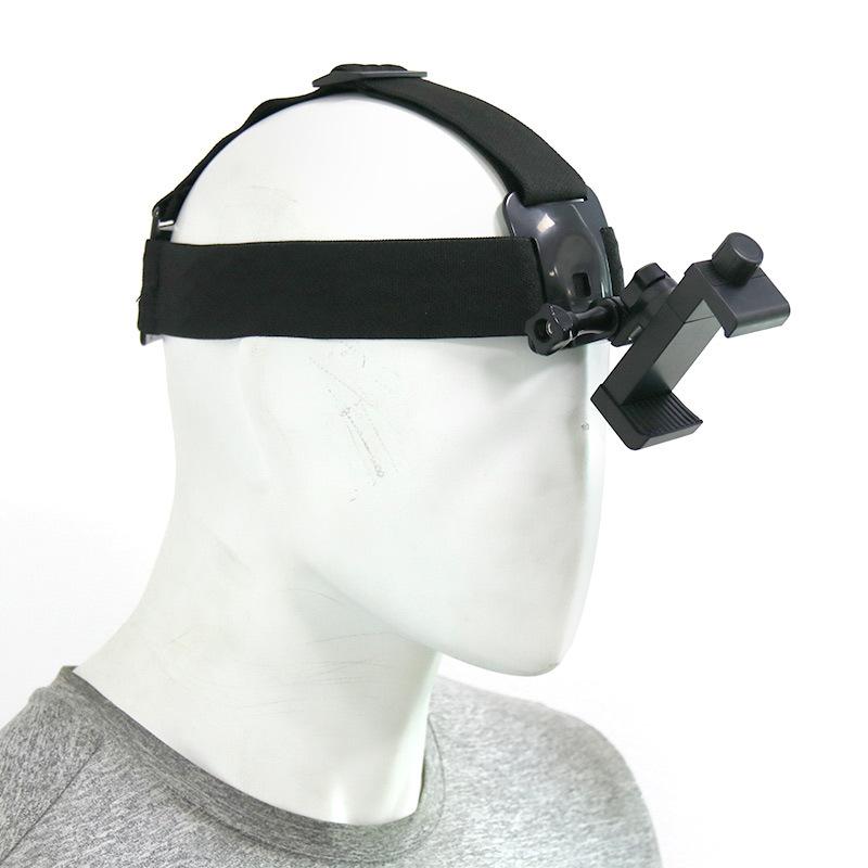 Universal Head Mount for Smartphones & Action Cameras - Adjustable Elastic Headband, First-Person View Holder with Non-Slip Padding, 1/4" Screw Adapter & Phone Clip for Hands-Free Recording