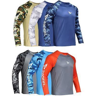 【RODEEL】902 Long Sleeve Shirts Men UPF 50+ Sun UV Protection Lightweight Quick Dry Moisture Wicking Breathable Cooling Athletic Activewear for Outdoor Sports Gym Workout Hiking Camping Running Fishing Boating Construction Landscaping, Holiday Gift