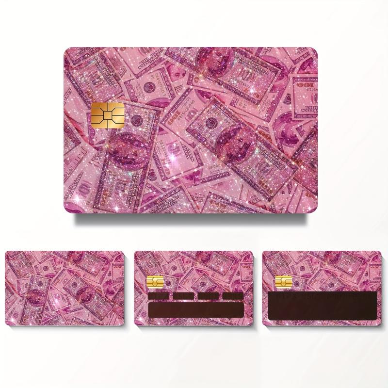 Pink Coin Credit Card Sticker Bank Card Sticker Sticker Waterproof Wear Resistant Scratch Proof