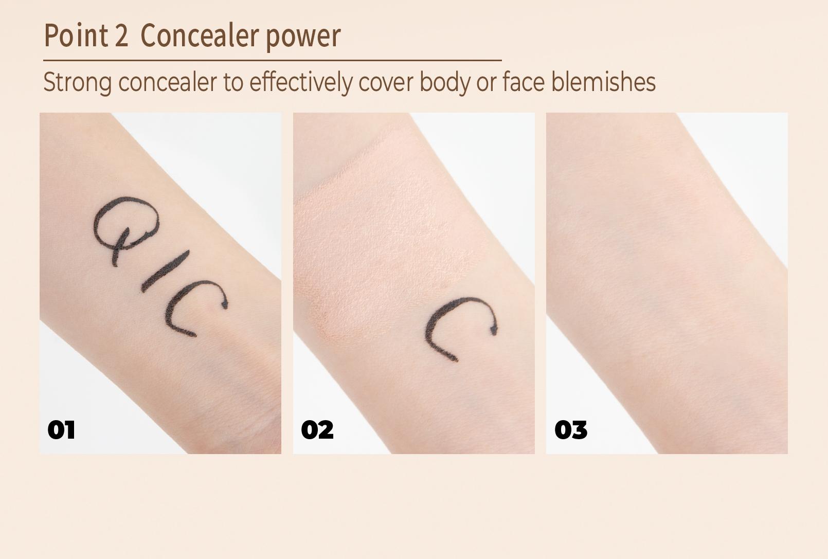 3-tone concealer, concealer, contouring concealer, facial concealer, dark circle concealer, blemish and acne scar concealer, high-coverage concealer, waterproof concealer, long-lasting concealer