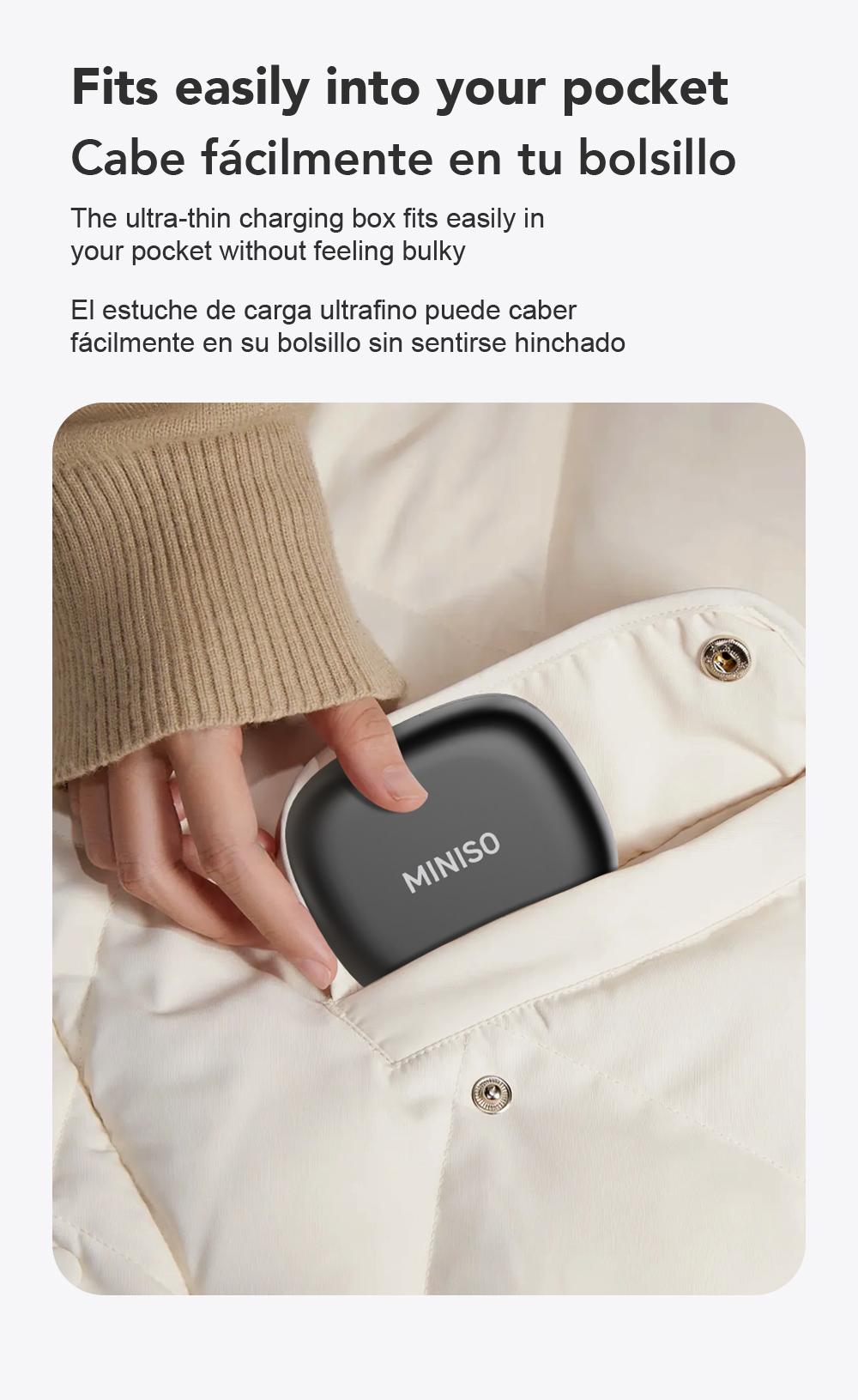 [New Year's gift] MINISO X28 OWS Open Ear Wireless Bluetooth Earbuds Support 135 Languages Real Time Bluetooth 58H Playback HIFI Stereo Fast Charging