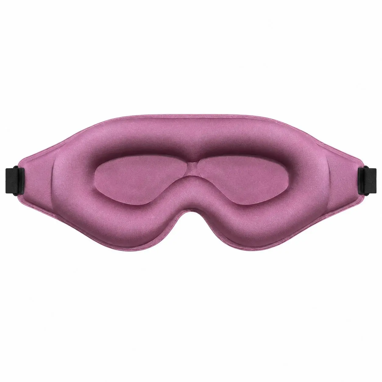 Premium 3D Contoured Sleeping Mask with Integrated Earplugs, Adjustable Strap, Soft Nose Bridge Pad, Total Light-Blocking Fabric - Ideal for Restful Sleep, Travel, Meditation, Adjust Strap, Soft Cotton