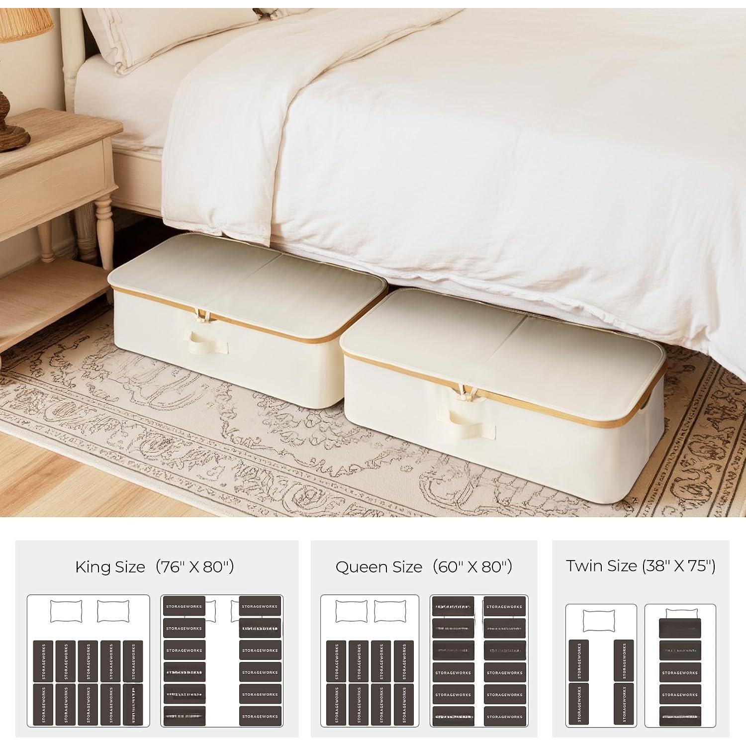 7" Low Profile Underbed Storage Containers with  Frame