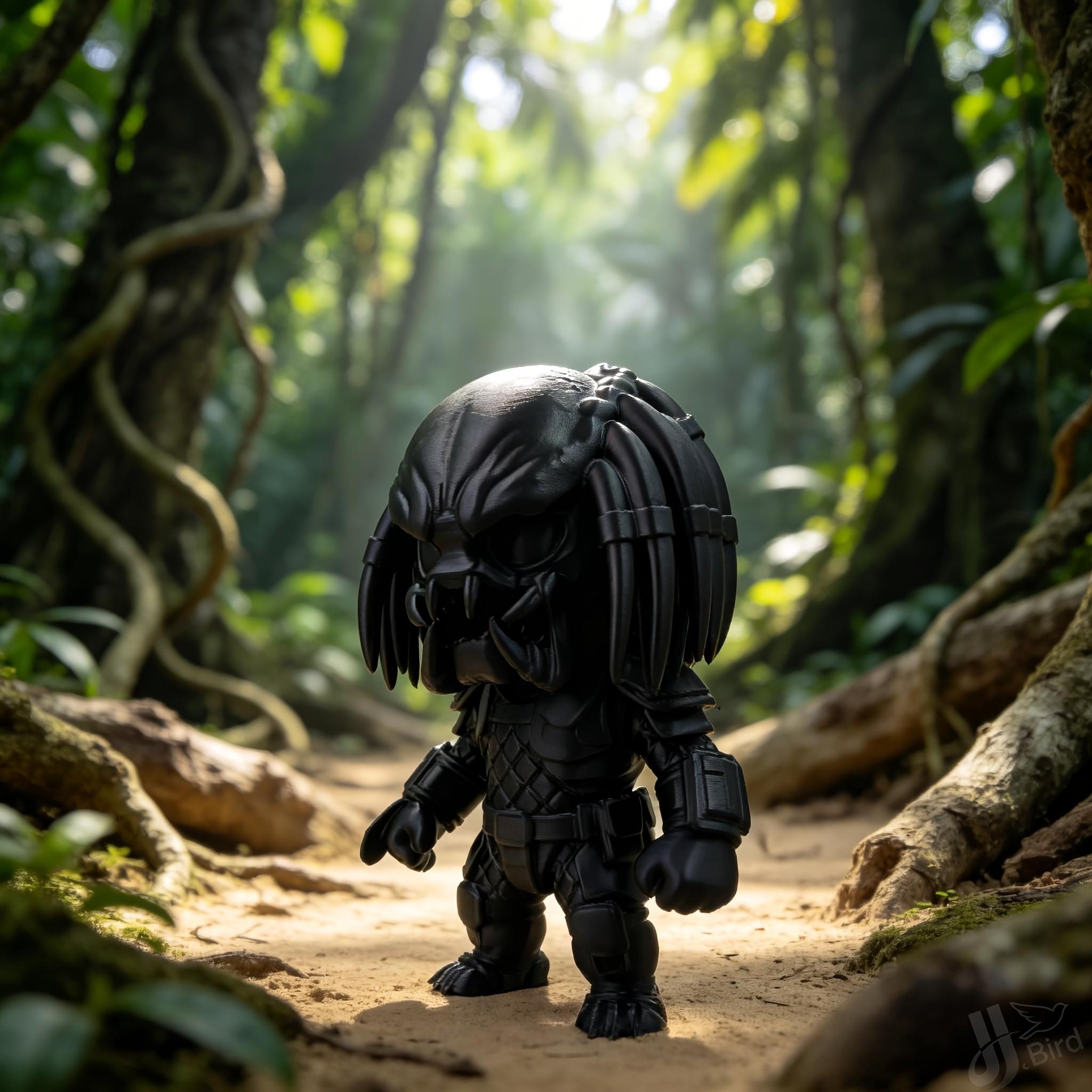 Alien Hunter Warrior Figurine, Gothic Style Collectible Hand Model, Home Bookshelf Desktop Decoration, Creative Art Display