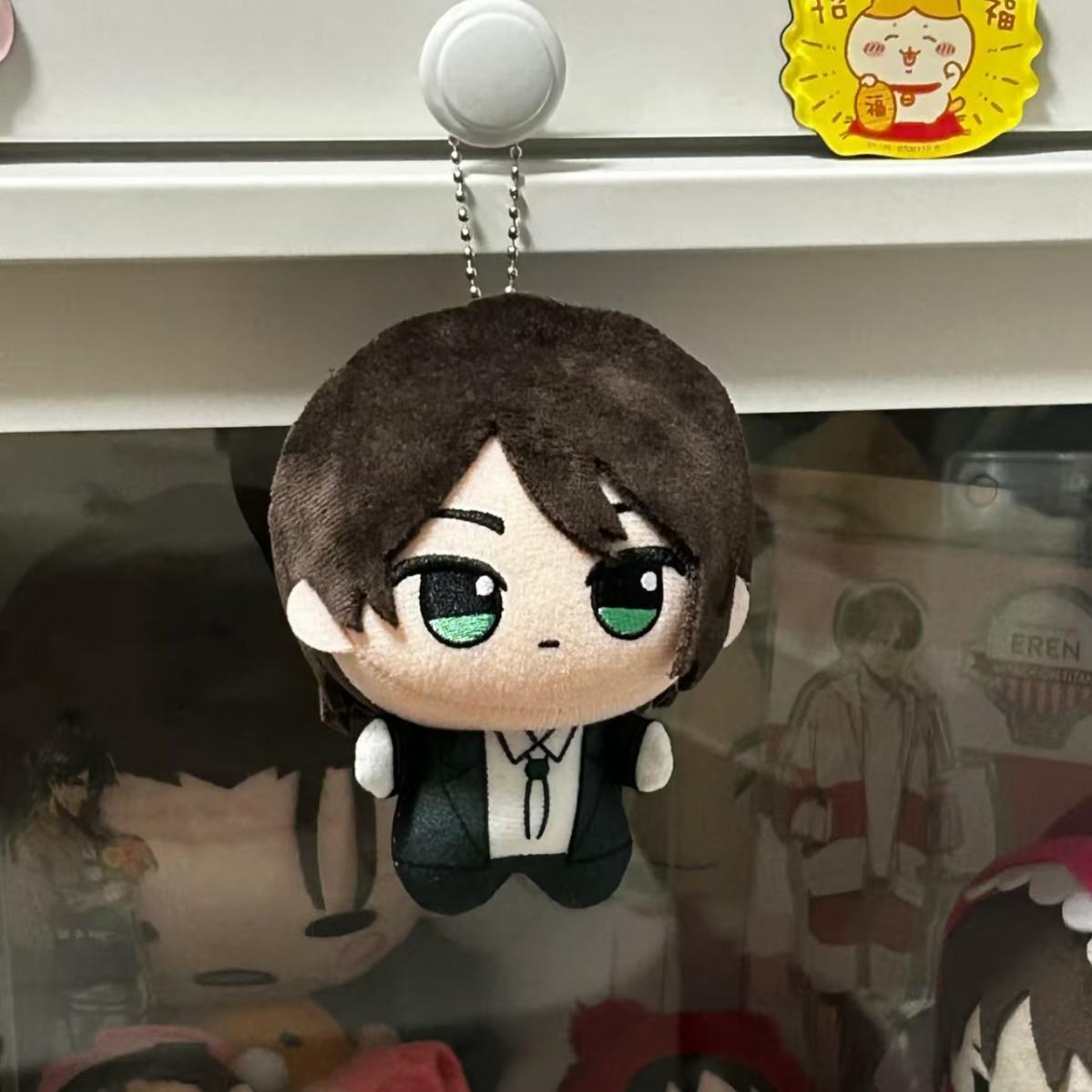 10cm Anime Levi Ackerman Cosplay Plush Doll Pendant Attack On Titan Eren Stuffed Plush Toy Fans Desk Decoration Birthday Gif