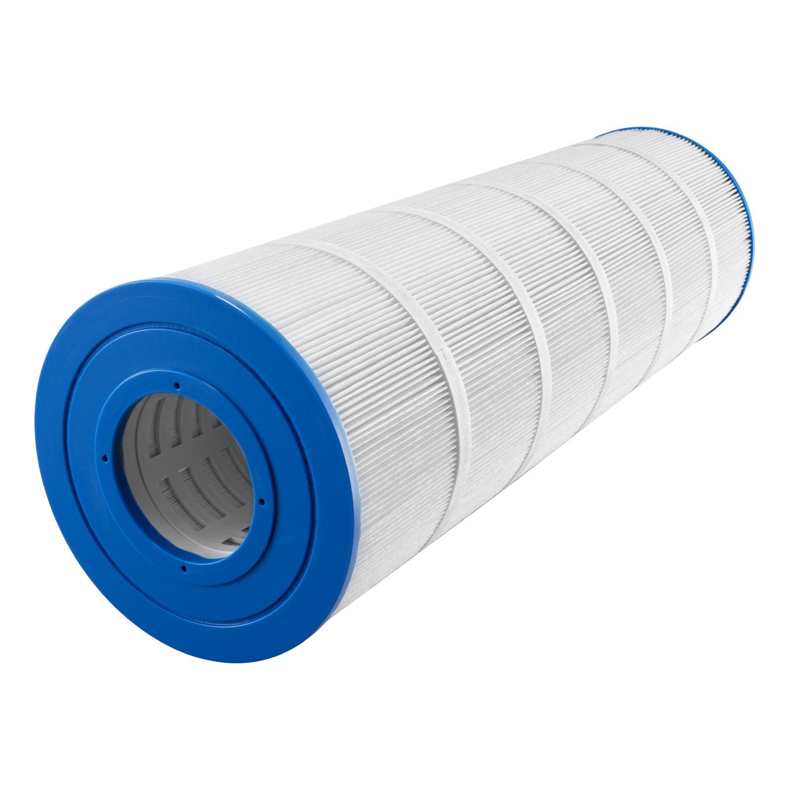 VEVOR Plastic Pool Filter Cartridge (hxgate-004) - Trilobal Fiber, 175 Sq. Ft Energy-Efficient Spa Hot Tub Replacement, 3.40 kg, 245x245x750 mm Pleated Folds, Compatible with Pleatco PA175 Hayward C1750, Kid-Secure, Easy to Clean, Long-Lasting Performance