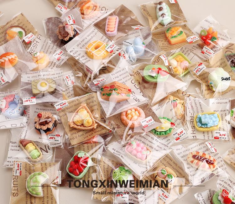 Mini Cake Dessert Pastry Bread Food Model Individually Wrapped Mini Simulation Kids Fake Model Decoration Food Decoration Kids Cosplay Party Decoration