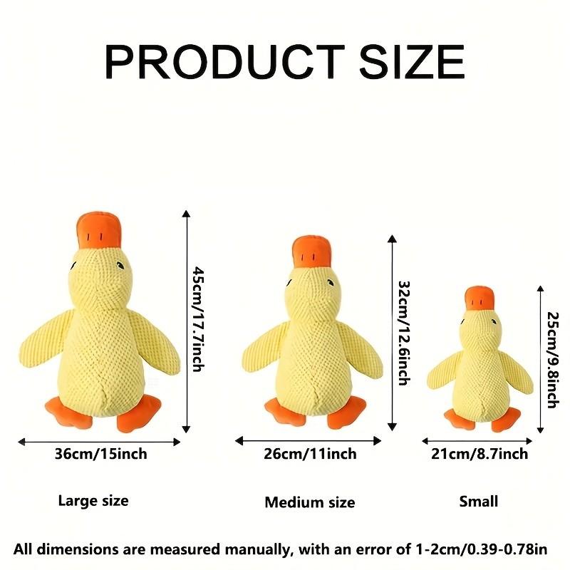 Plush Duck Dog Toy, Durable Chewable Pet Toy, Interactive Game for Dogs, Teething Relief, Suitable for All Sizes, Indoor Play