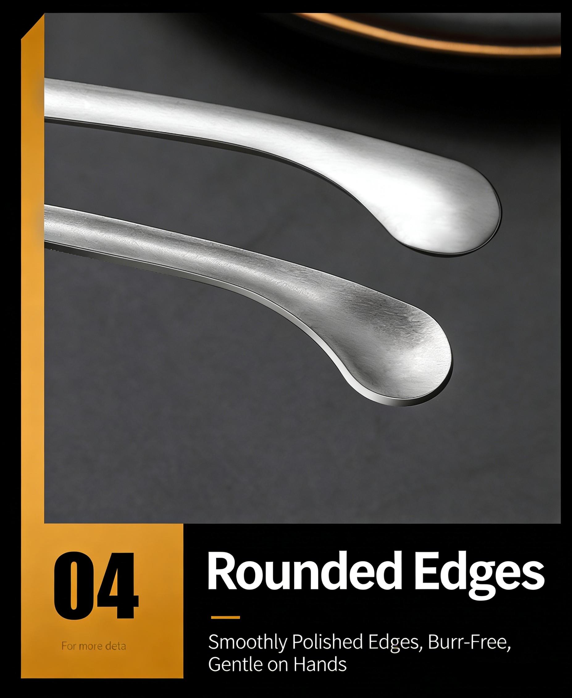 2pcs Stainless Steel Barbecue Tongs, Silver Color and, Pointed and Round Tips, Korean Cuisine Food Clips, Bread Dessert Steak Grill Meat Clippers